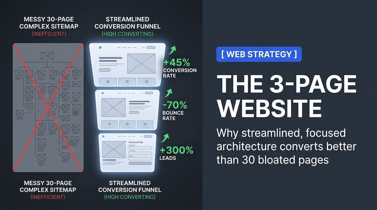 The 3-Page Website That Converts Better Than 30 Pages