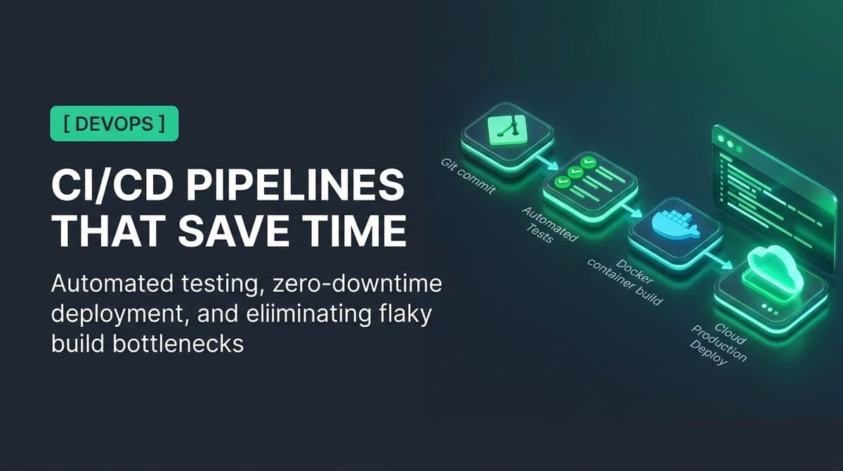 CI/CD Pipelines That Actually Save You Time