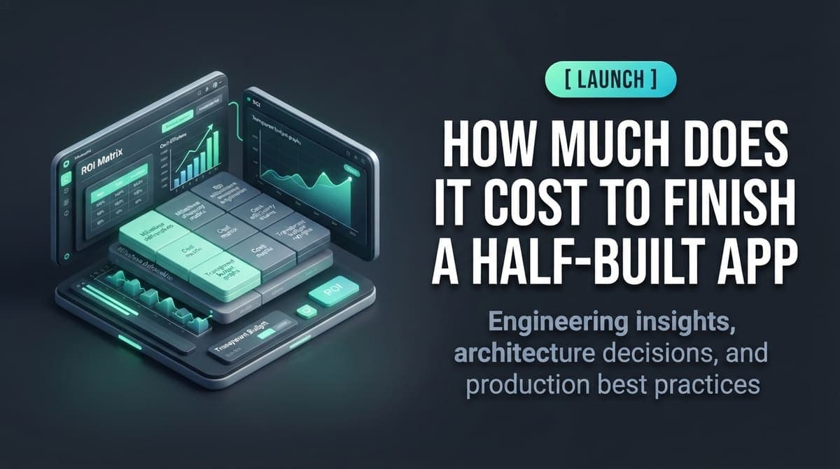 How Much Does It Cost to Finish a Half-Built App?