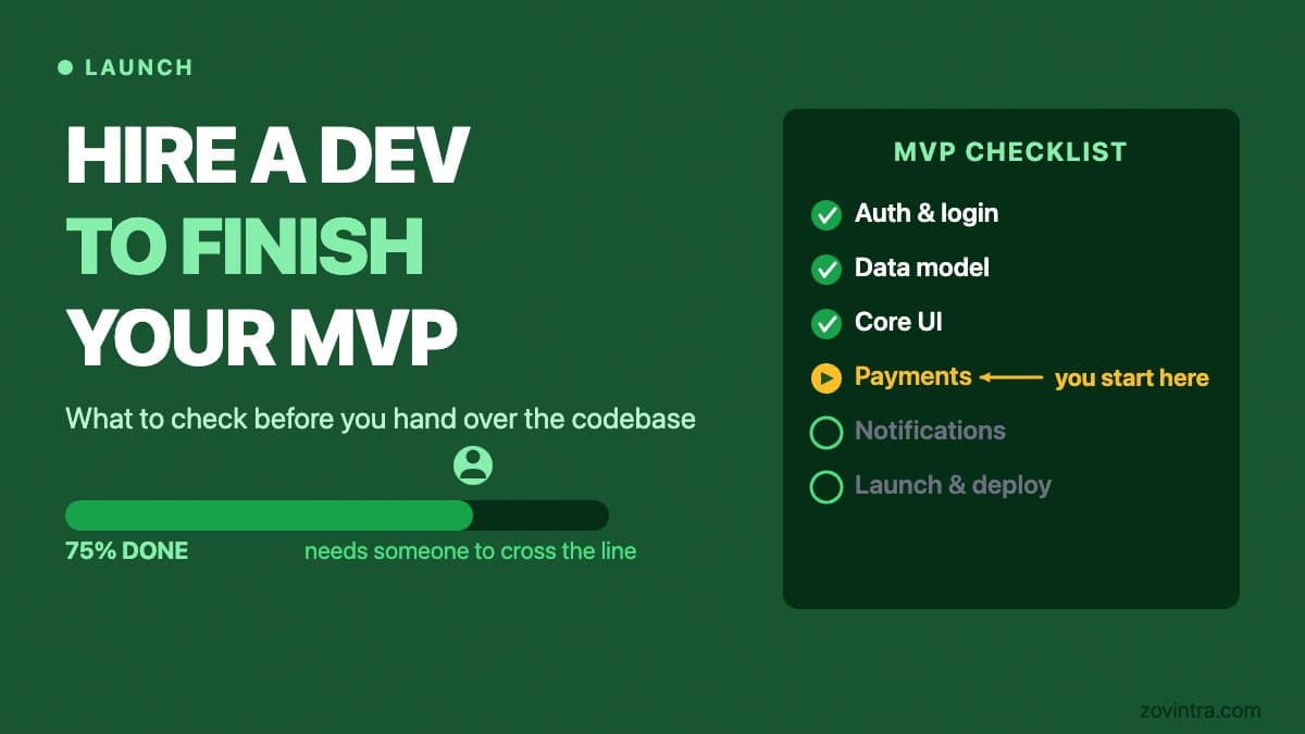 How to Hire a Developer to Finish Your MVP