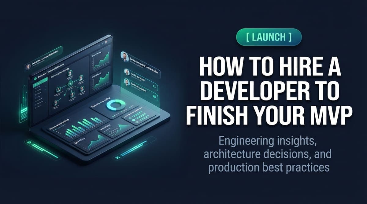 How to Hire a Developer to Finish Your MVP