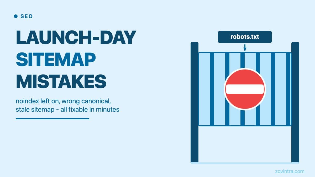 Launch-Day Sitemap and robots.txt Mistakes That Block Indexing