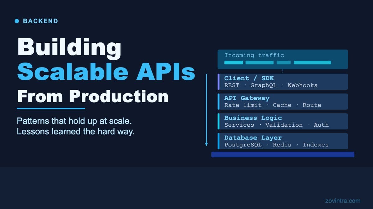 Building Scalable APIs - Lessons From Production