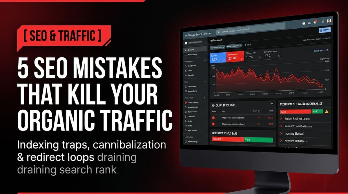 5 SEO Mistakes That Kill Your Organic Traffic