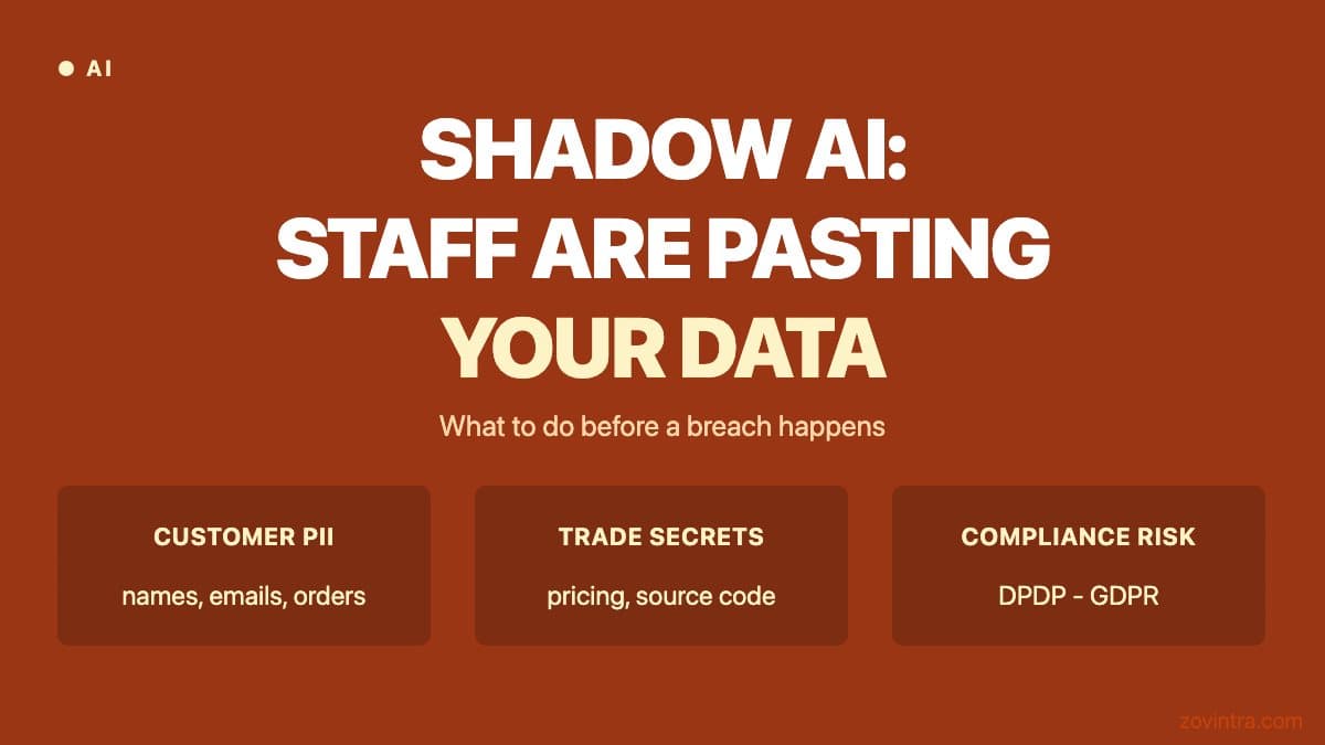 Shadow AI: What Happens When Staff Paste Customer Data Into Chatbots