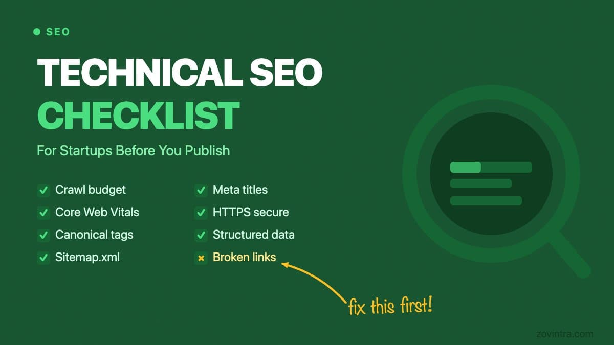 A Technical SEO Checklist for Startups