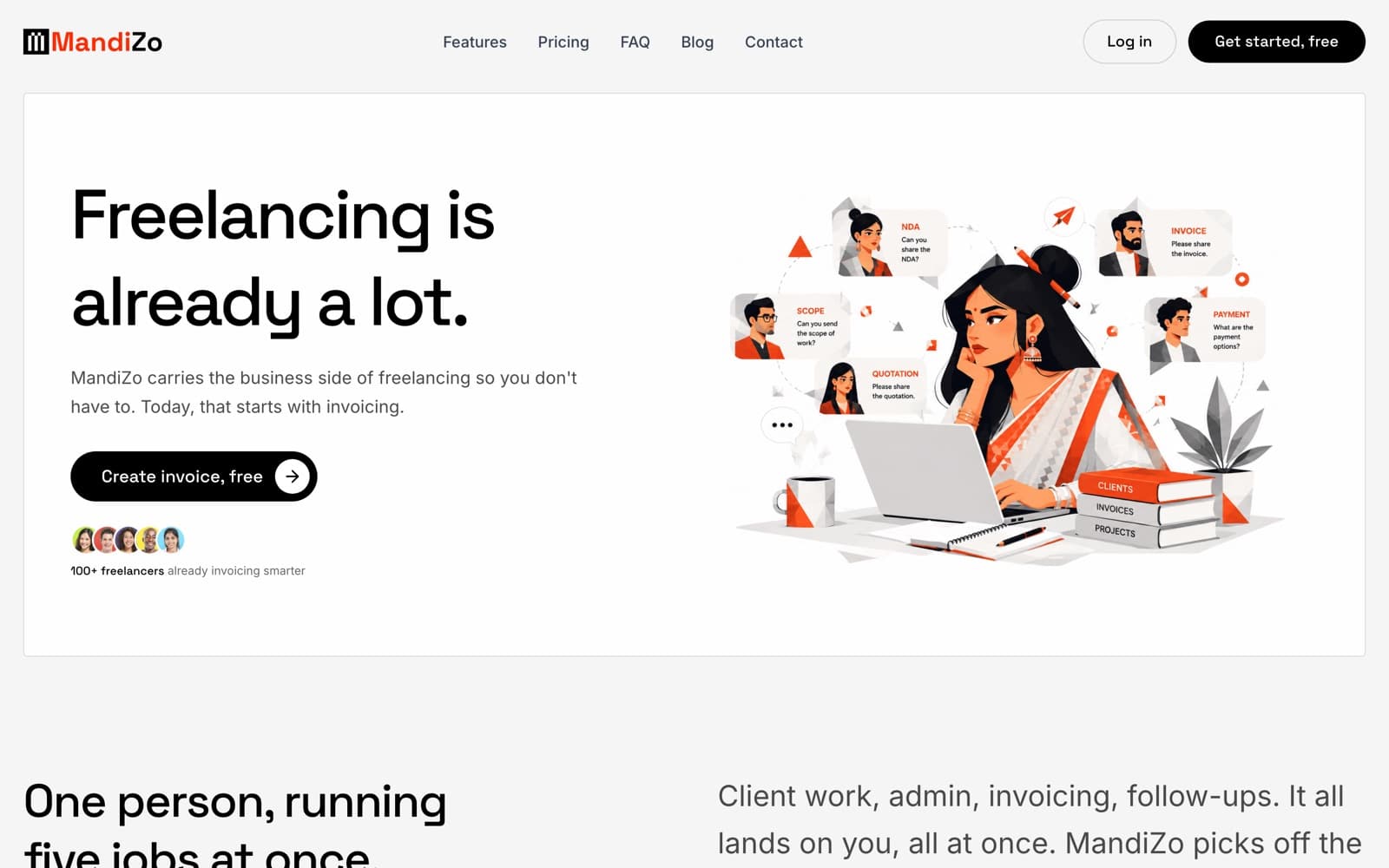 Mandizo landing page
