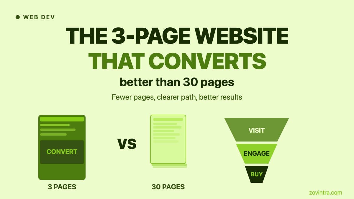 The 3-Page Website That Converts Better Than 30 Pages