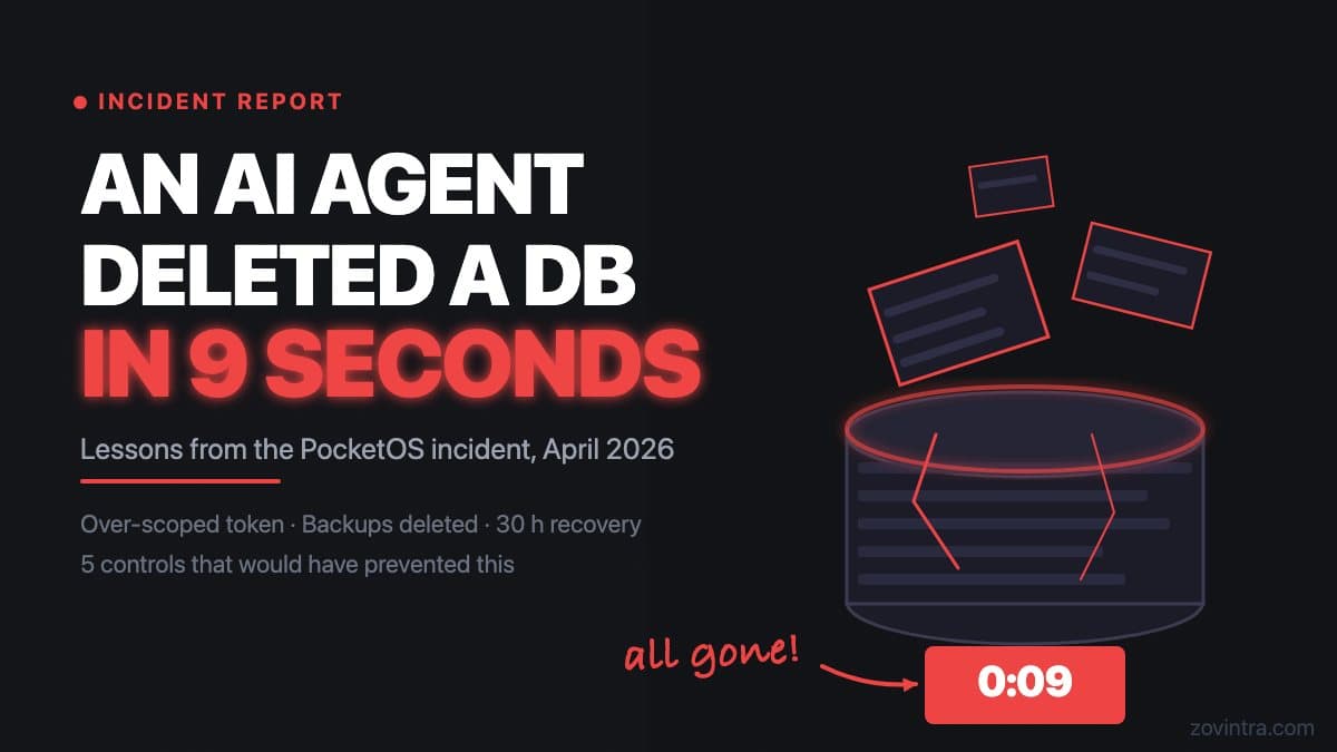 An AI Agent Deleted a Production Database in 9 Seconds: Lessons From PocketOS