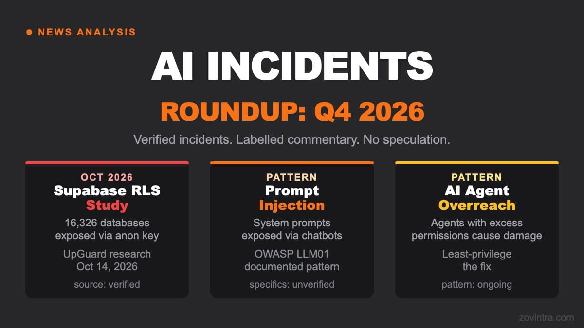 AI and App Security Incidents Roundup: Q4 2026