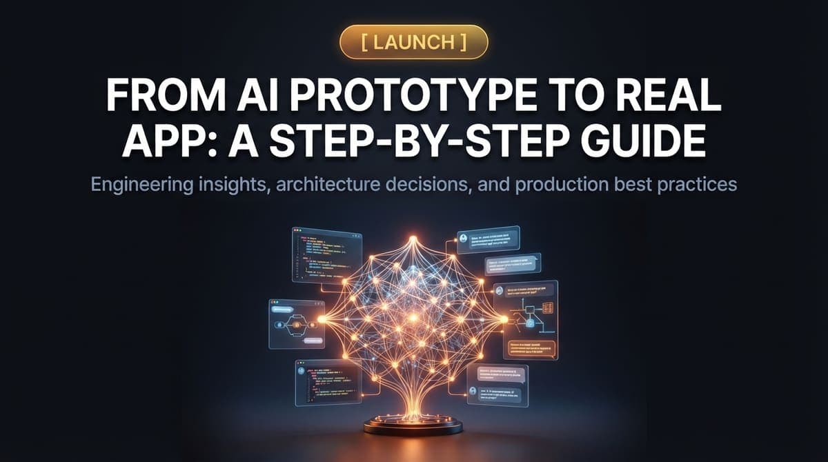 From AI Prototype to Real App: A Step-by-Step Guide