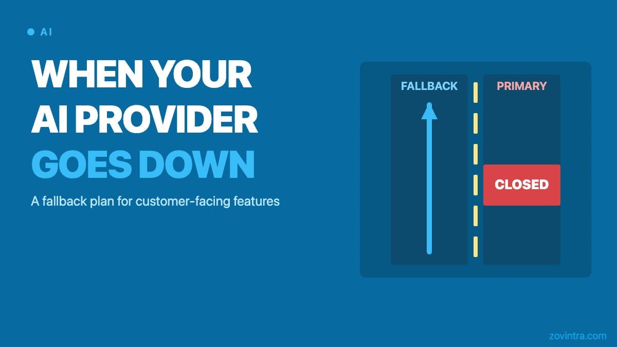 When Your AI Provider Goes Down: A Fallback Plan for Customer-Facing Features