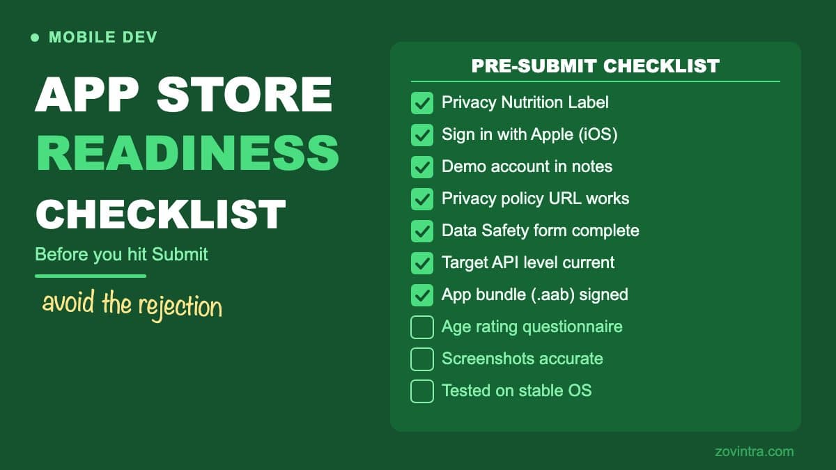 App Store and Play Store Readiness: A Checklist Before You Submit