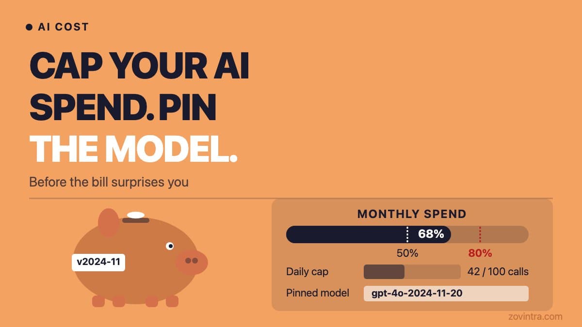 Capping AI API Spend and Pinning Model Versions in a Small Product