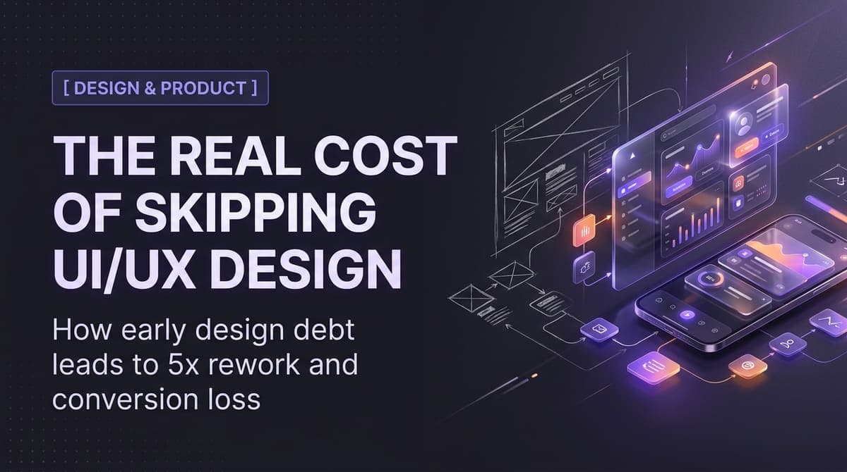 The Real Cost of Skipping UI/UX Design
