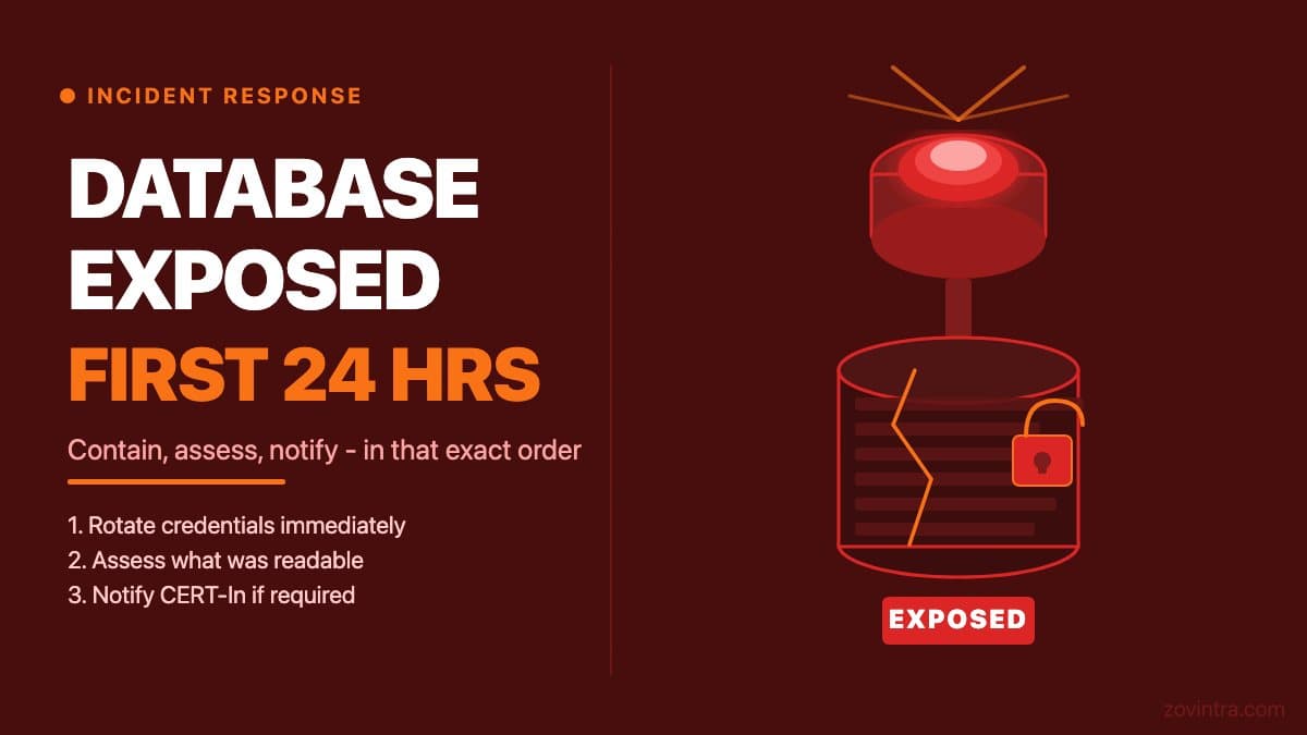 Your Database Was Exposed: What to Do in the First 24 Hours