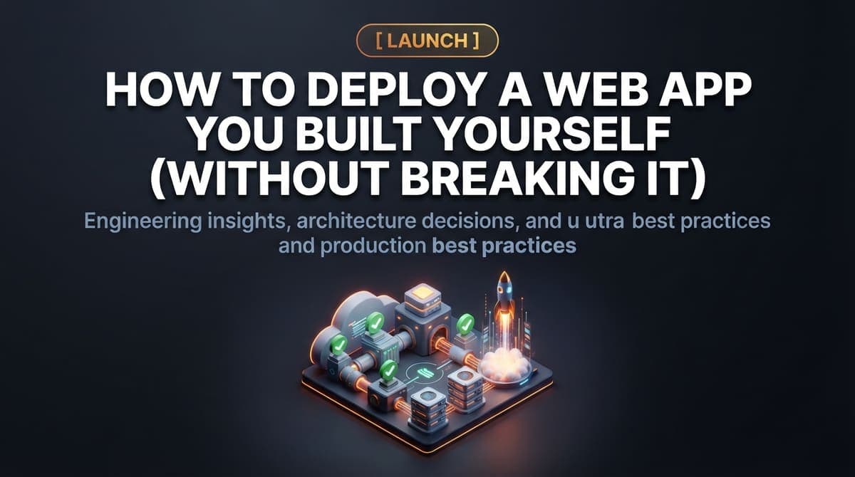 How to Deploy a Web App You Built Yourself (Without Breaking It)