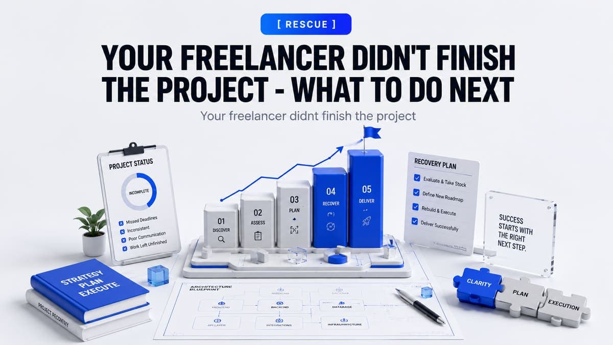 Your Freelancer Didn't Finish the Project - What to Do Next