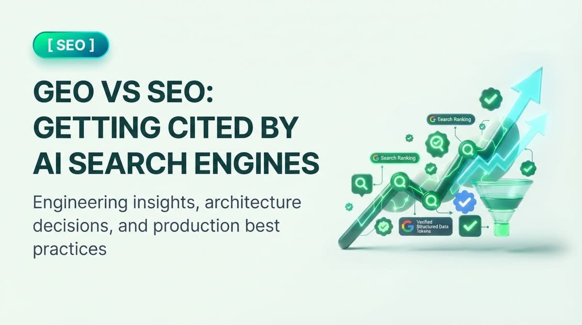 GEO vs SEO: Getting Cited by AI Search Engines