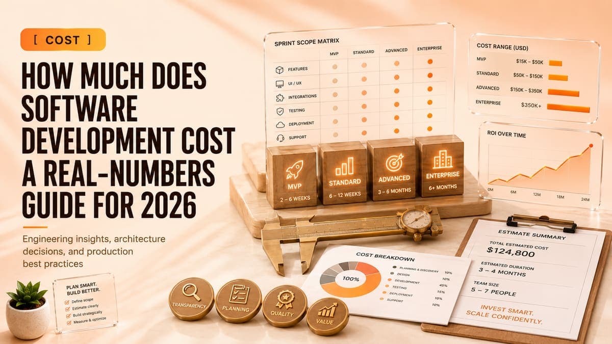 How Much Does Software Development Cost? A Real-Numbers Guide for 2026