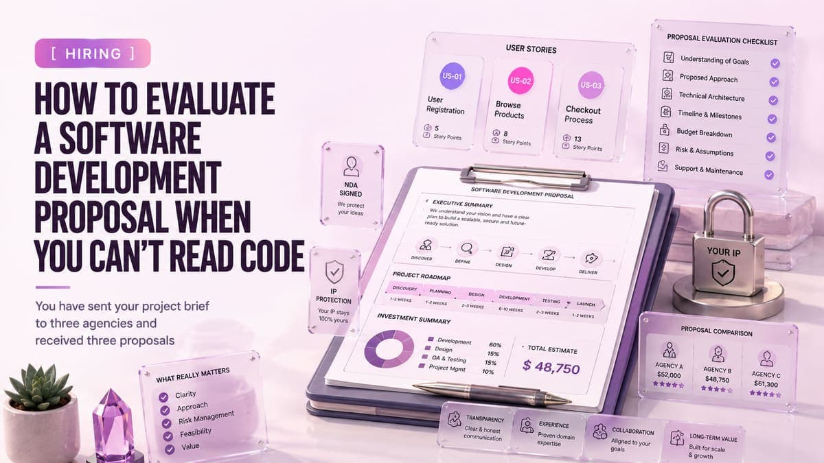 How to Evaluate a Software Development Proposal When You Can't Read Code