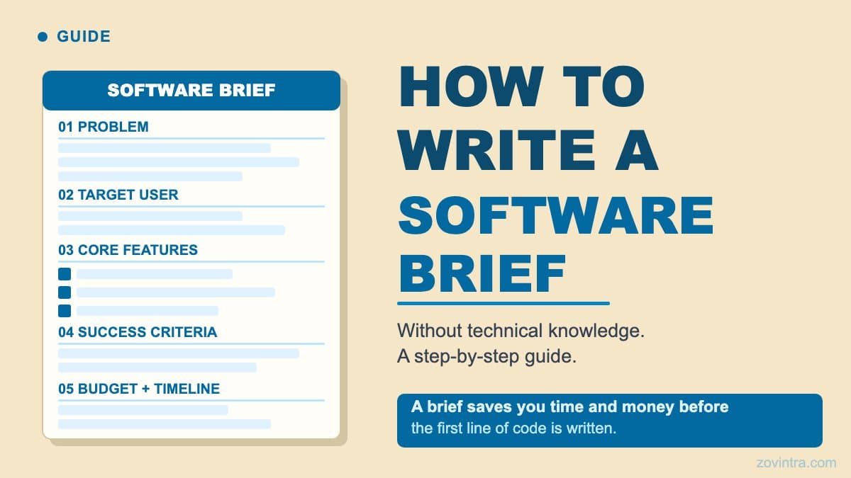 How to Write a Software Brief (Without Technical Knowledge)