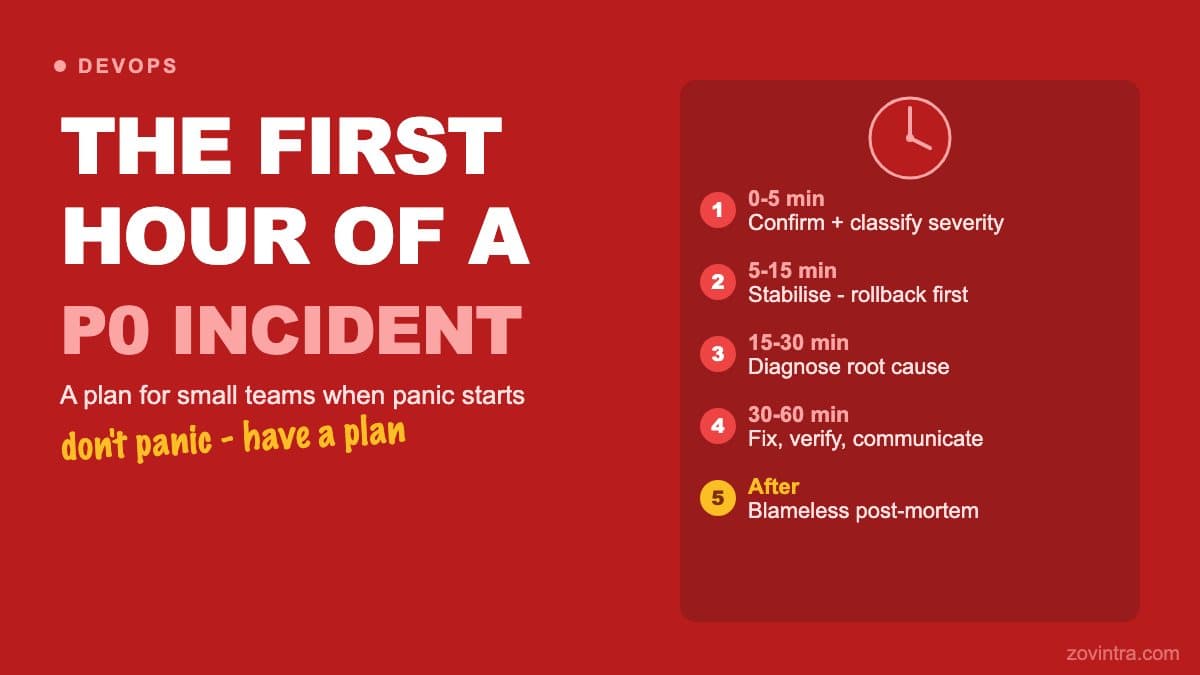 The First Hour of a Production Incident: A Plan for Small Teams