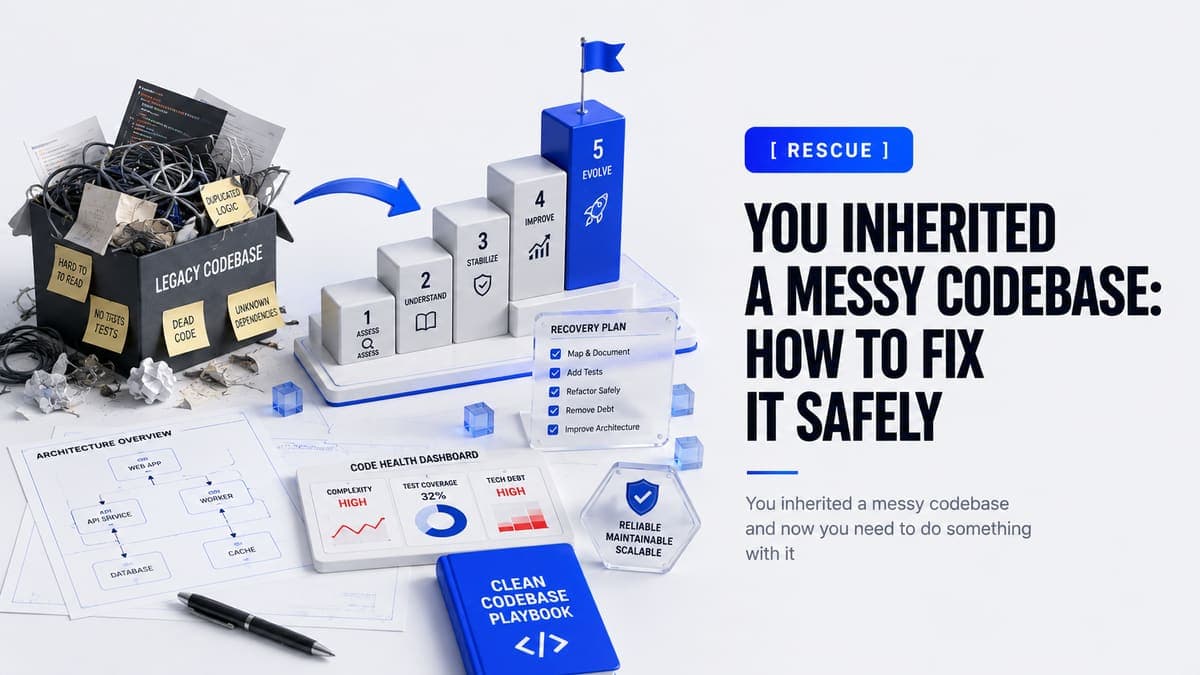 You Inherited a Messy Codebase: How to Fix It Safely