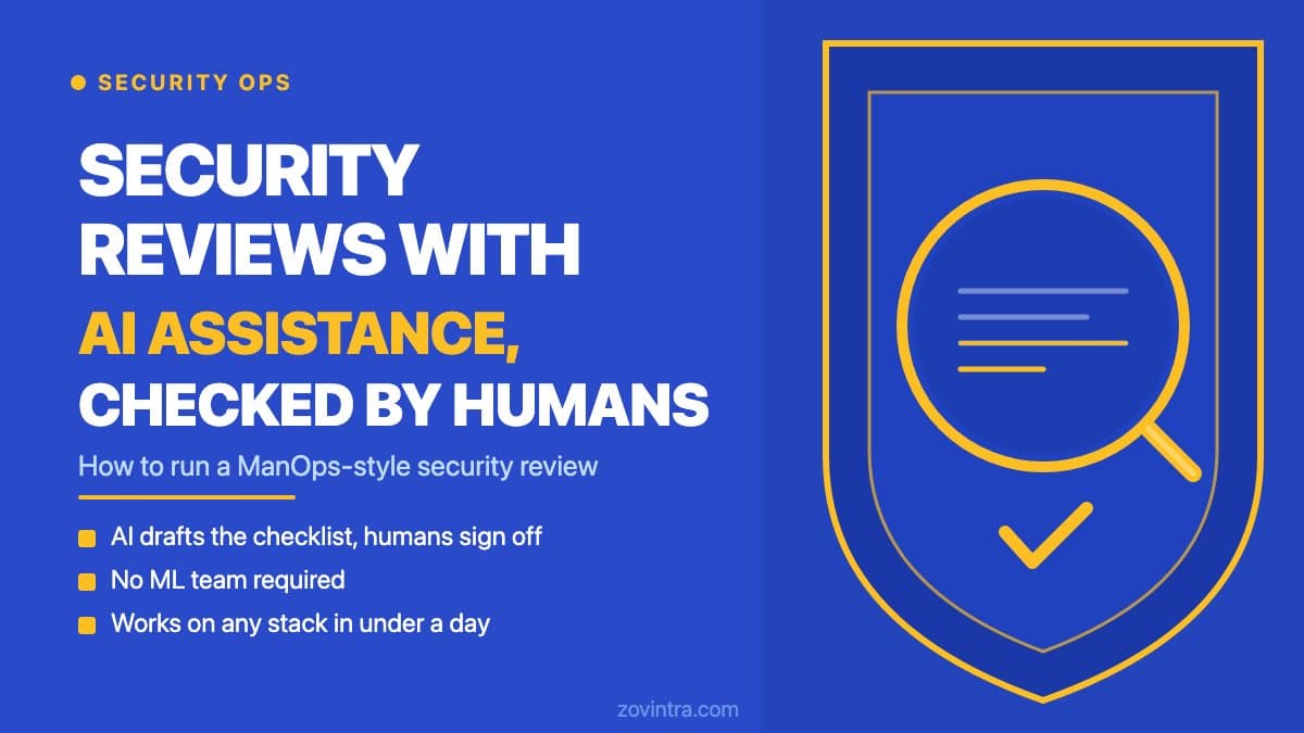 Running Security Reviews With AI Assistance, Checked by Humans: The ManOps Process