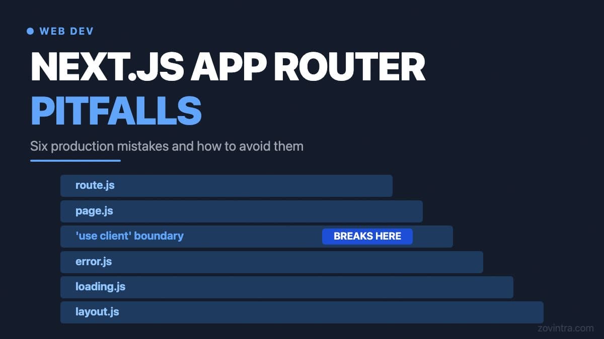 Next.js App Router Pitfalls We See in Production Apps