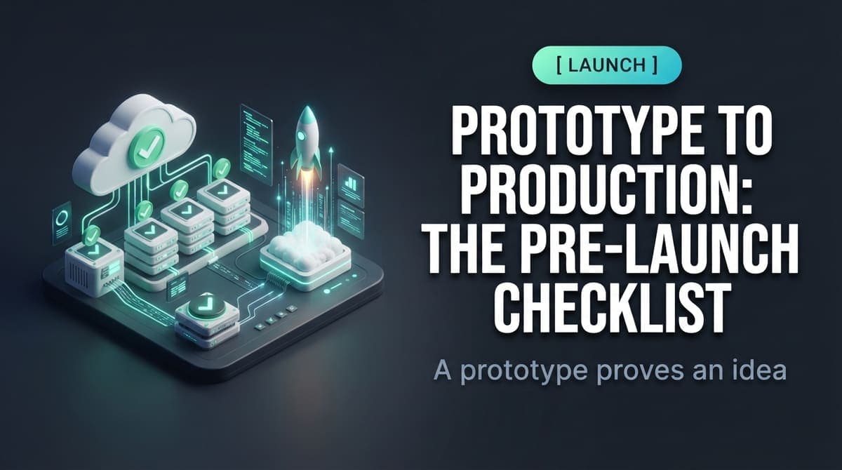 Prototype to Production: The Pre-Launch Checklist