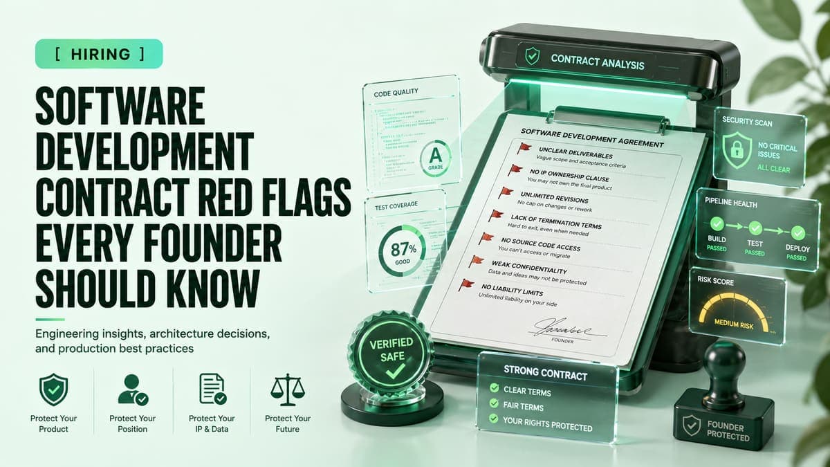 Software Development Contract Red Flags Every Founder Should Know