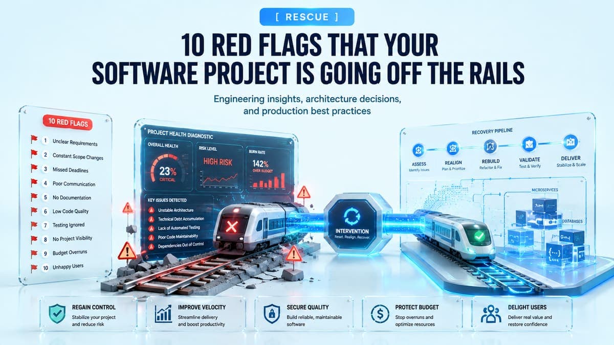 10 Red Flags That Your Software Project Is Going Off the Rails