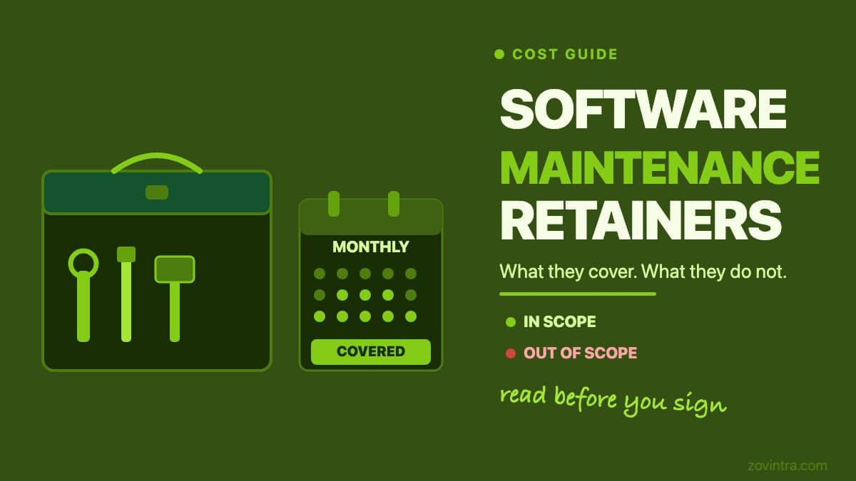 Software Maintenance Retainers: What They Should and Should Not Cover