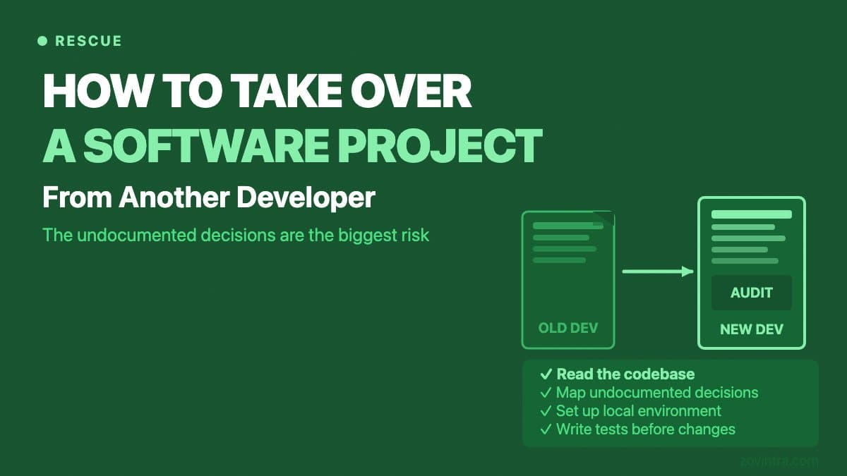 How to Take Over a Software Project From Another Developer