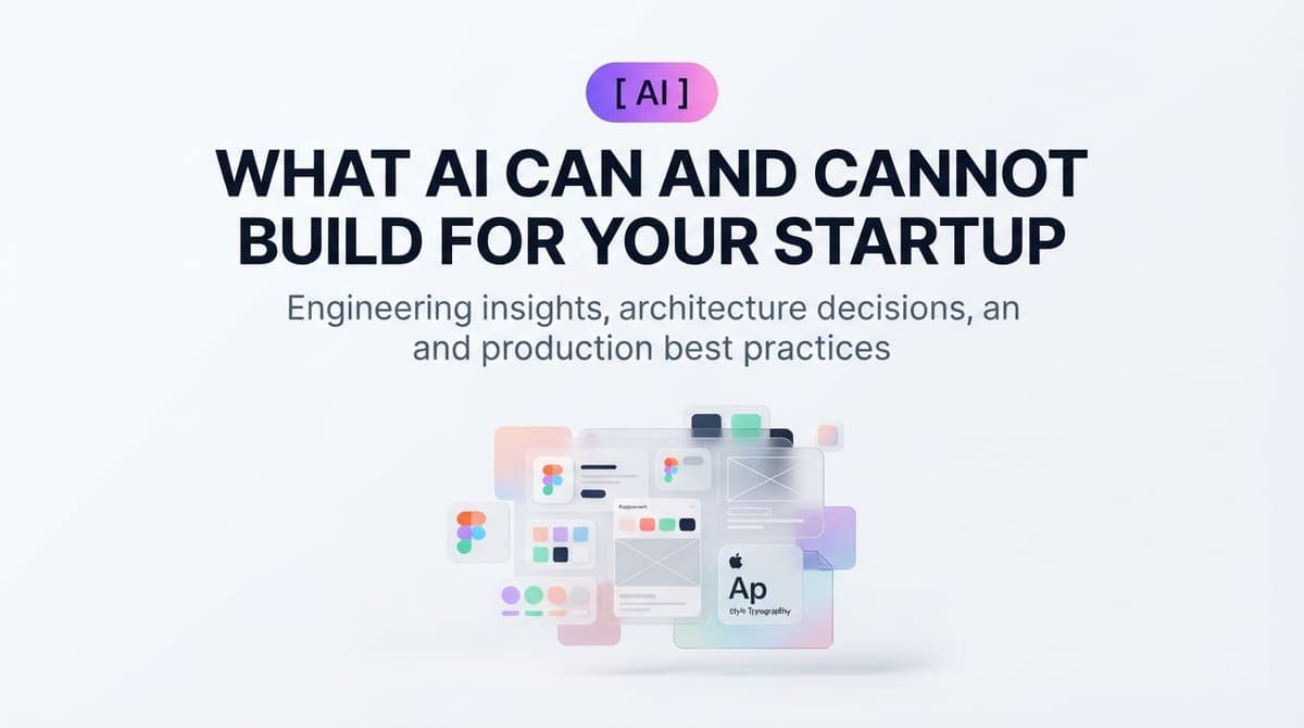 What AI Can and Cannot Build for Your Startup