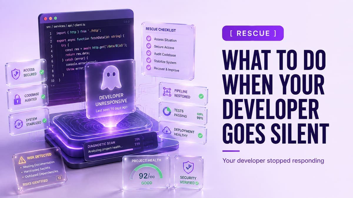 What to Do When Your Developer Goes Silent