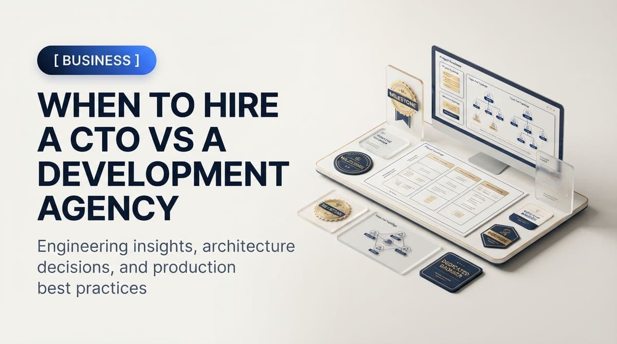When to Hire a CTO vs a Development Agency