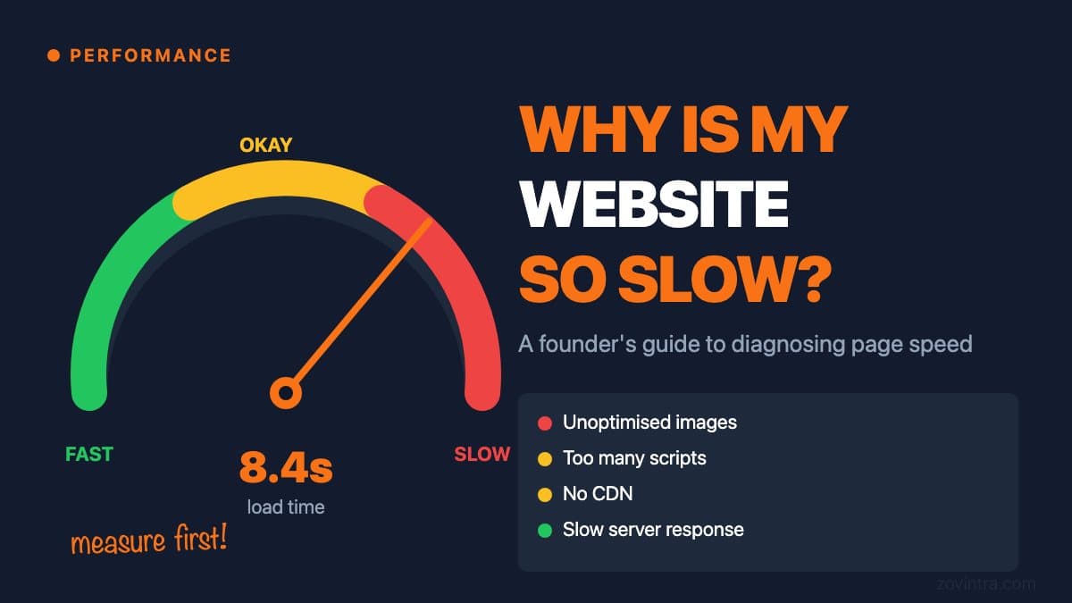 Why Is My Website Slow? A Founder's Diagnosis