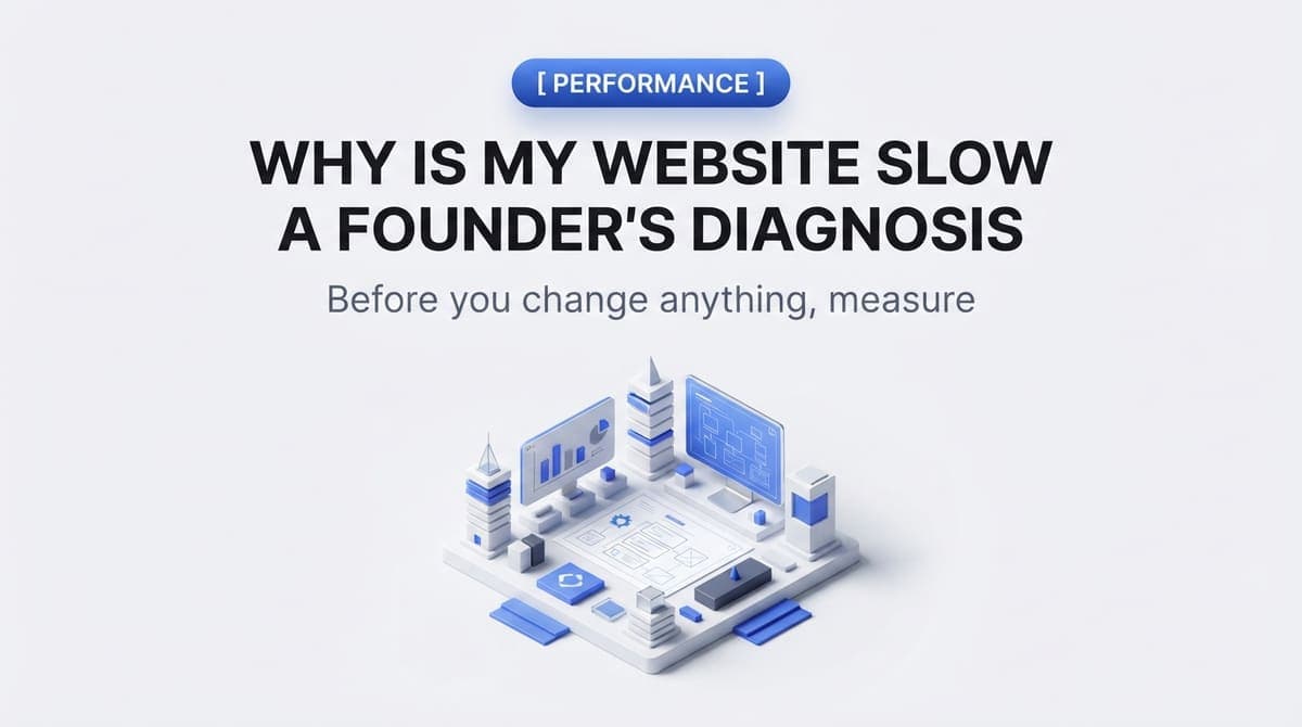 Why Is My Website Slow? A Founder's Diagnosis